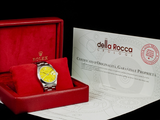 Rolex Date 34 Oyster Yellow/Giallo 15200